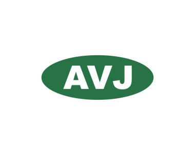 AVJ logo tasarım vektör şablonu. AVJ