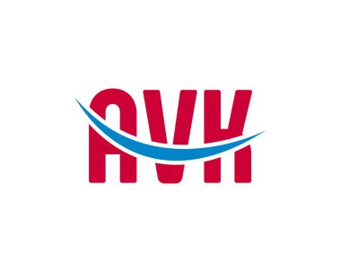 AVK logo tasarım vektör şablonu. AVK
