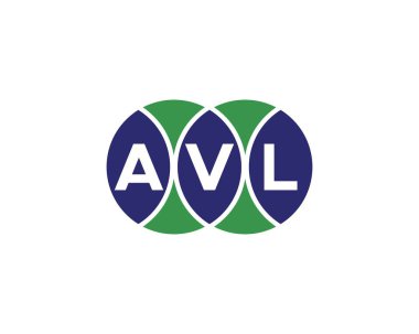 AVL logo tasarım vektör şablonu. AVL