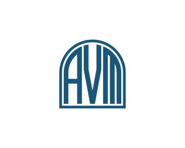 AVM logo tasarım vektör şablonu. AMV