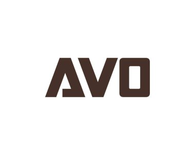 AVO logo tasarım vektör şablonu. AVO