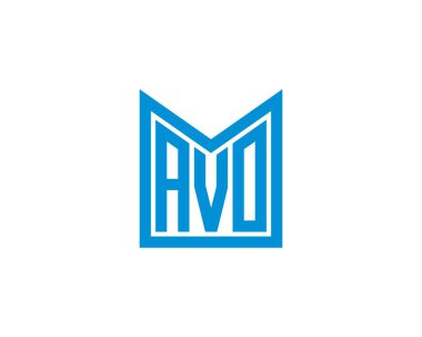 AVO logo tasarım vektör şablonu. AVO