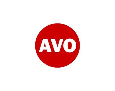 AVO logo tasarım vektör şablonu. AVO