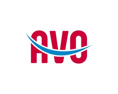 AVO logo tasarım vektör şablonu. AVO