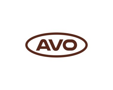 AVO logo tasarım vektör şablonu. AVO