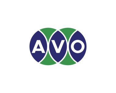 AVO logo tasarım vektör şablonu. AVO