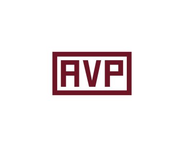AVP logo tasarım vektör şablonu. AVP