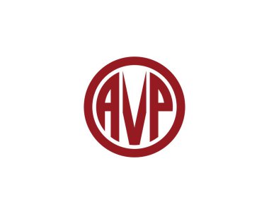 AVP logo tasarım vektör şablonu. AVP