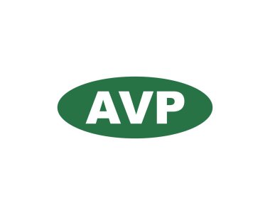 AVP logo tasarım vektör şablonu. AVP