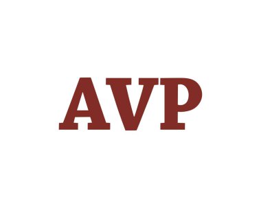 AVP logo tasarım vektör şablonu. AVP