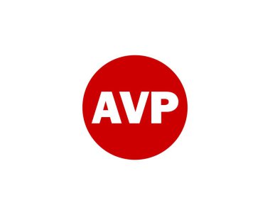 AVP logo tasarım vektör şablonu. AVP