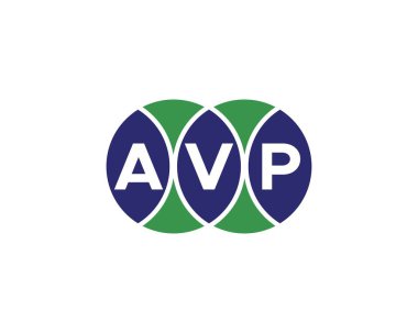 AVP logo tasarım vektör şablonu. AVP