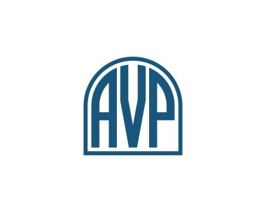 AVP logo tasarım vektör şablonu. AVP
