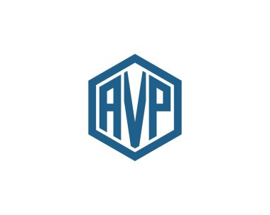 AVP logo tasarım vektör şablonu. AVP