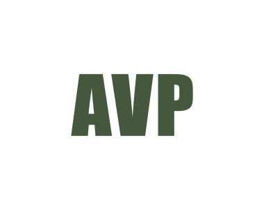 AVP logo tasarım vektör şablonu. AVP