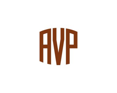 AVP logo tasarım vektör şablonu. AVP