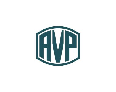 AVP logo tasarım vektör şablonu. AVP