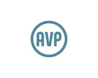 AVP logo tasarım vektör şablonu. AVP