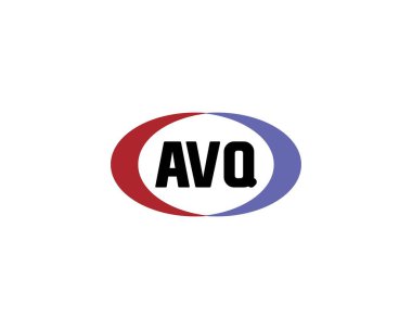 AVQ logo tasarım vektör şablonu. AVQ