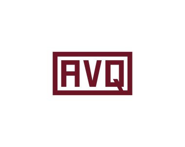 AVQ logo tasarım vektör şablonu. AVQ