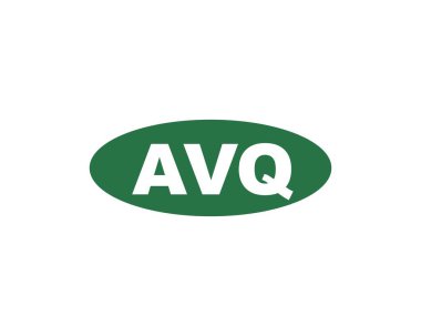 AVQ logo tasarım vektör şablonu. AVQ