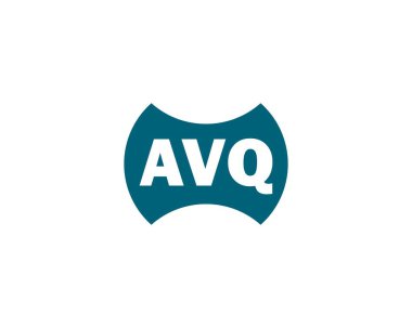 AVQ logo tasarım vektör şablonu. AVQ