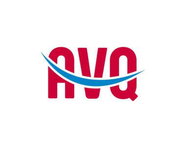 AVQ logo tasarım vektör şablonu. AVQ