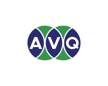 AVQ logo tasarım vektör şablonu. AVQ