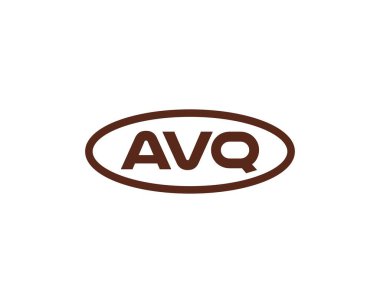 AVQ logo tasarım vektör şablonu. AVQ