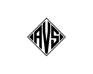 AVS logo tasarım vektör şablonu. AVS