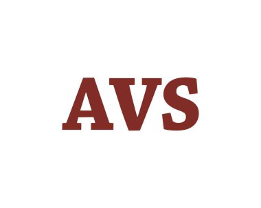 AVS logo tasarım vektör şablonu. AVS