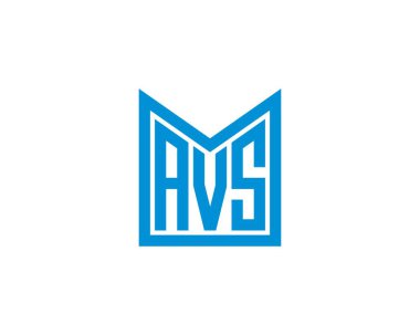 AVS logo tasarım vektör şablonu. AVS
