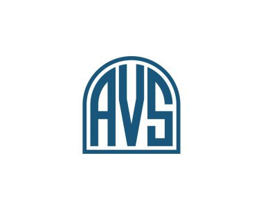 AVS logo tasarım vektör şablonu. AVS