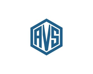 AVS logo tasarım vektör şablonu. AVS