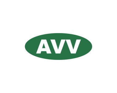 AVV Logo tasarım vektör şablonu. AVV