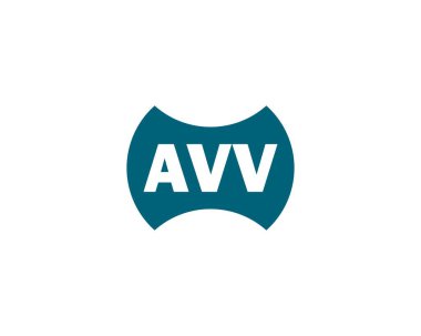 AVV Logo tasarım vektör şablonu. AVV