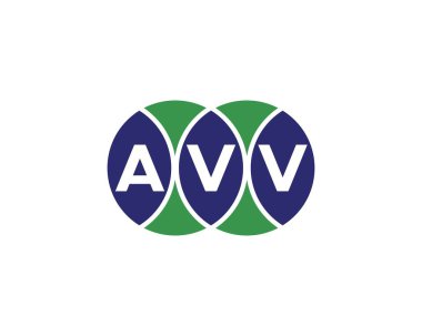 AVV Logo tasarım vektör şablonu. AVV