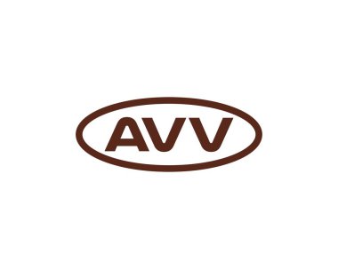 AVV Logo tasarım vektör şablonu. AVV