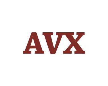 AVX logo tasarım vektör şablonu. AVX