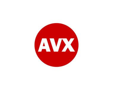AVX logo tasarım vektör şablonu. AVX