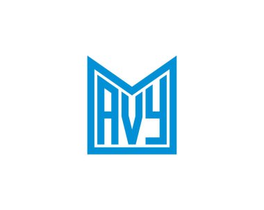 AVY logo tasarım vektör şablonu. AVY