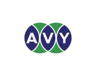 AVY logo tasarım vektör şablonu. AVY