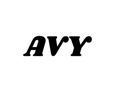 AVY logo tasarım vektör şablonu. AVY