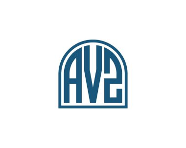AVZ logo tasarım vektör şablonu. AVZ