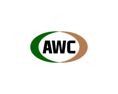 AWC Logo tasarım vektör şablonu. AWC