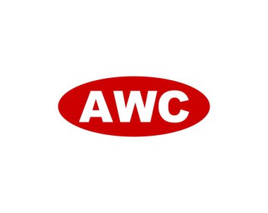 AWC Logo tasarım vektör şablonu. AWC