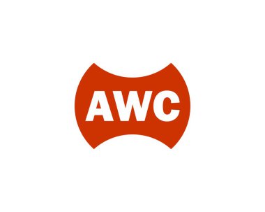 AWC Logo tasarım vektör şablonu. AWC