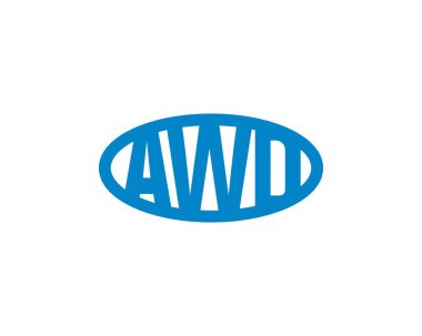 AWD logo tasarım vektör şablonu. AWD