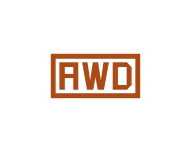 AWD logo tasarım vektör şablonu. AWD