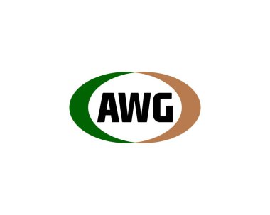 AWG logo tasarım vektör şablonu. AWG